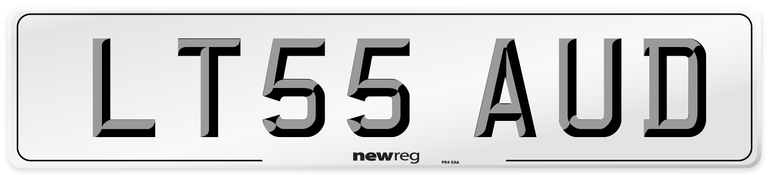 LT55 AUD Number Plate from New Reg